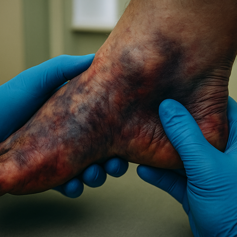 Blue Skin on Your Foot? Doctors Say This Could Be a Silent Killer